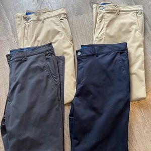 Lot of 4 Men’s 36 x 32 Twillory Golf Performance Pants